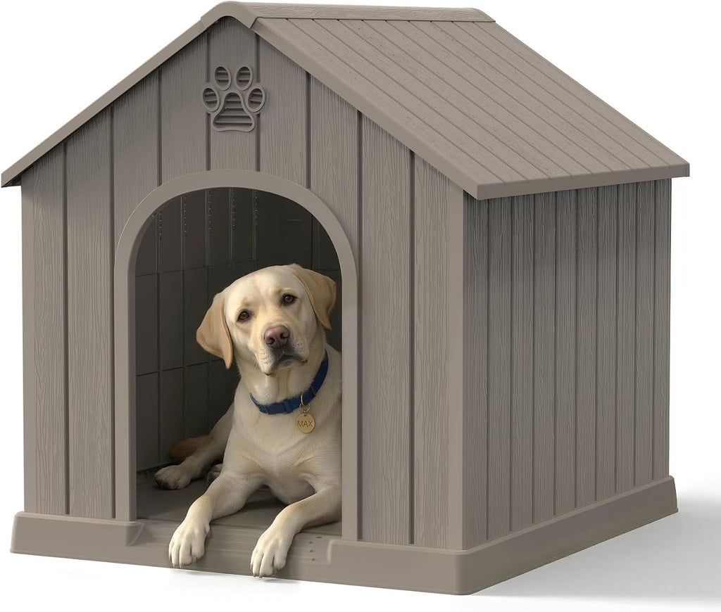 dog house outdoor weatherproof，waterproof resin outside dog house, main product view