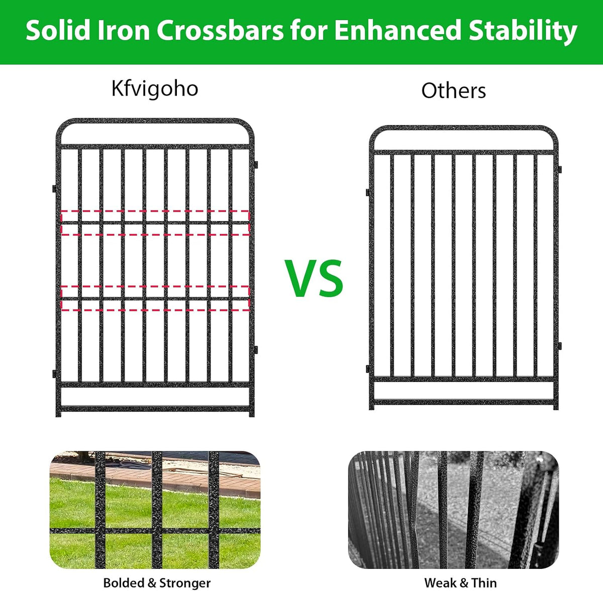 kfvigoho heavy duty dog playpen 24 steel panels shown in use