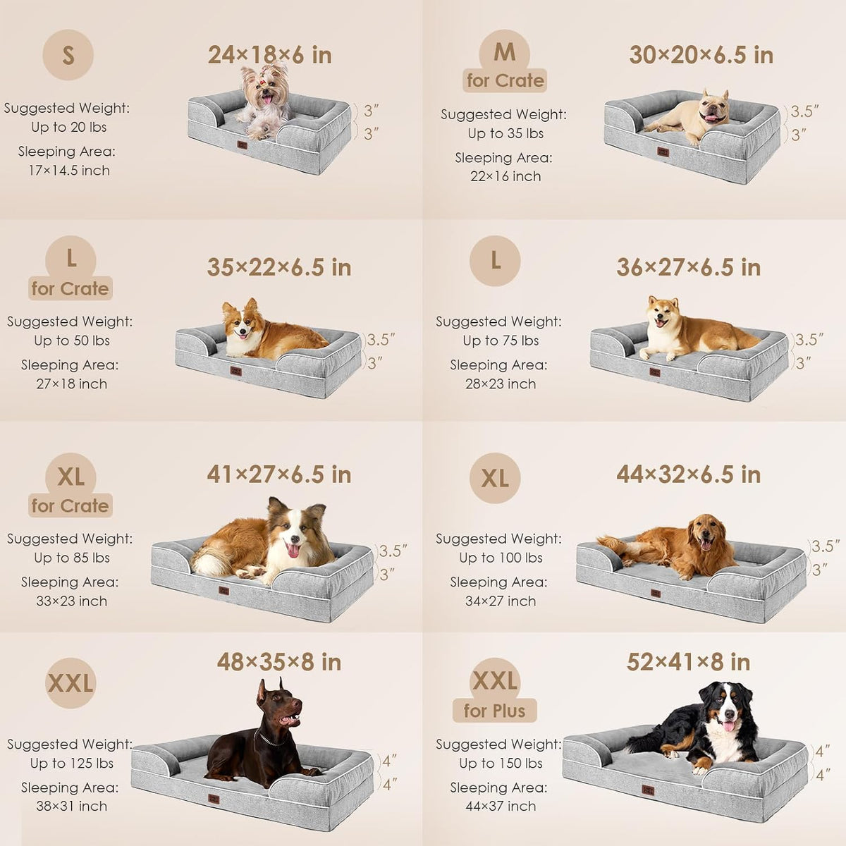 eheyciga orthopedic small dog bed, waterproof memory foam shown in use