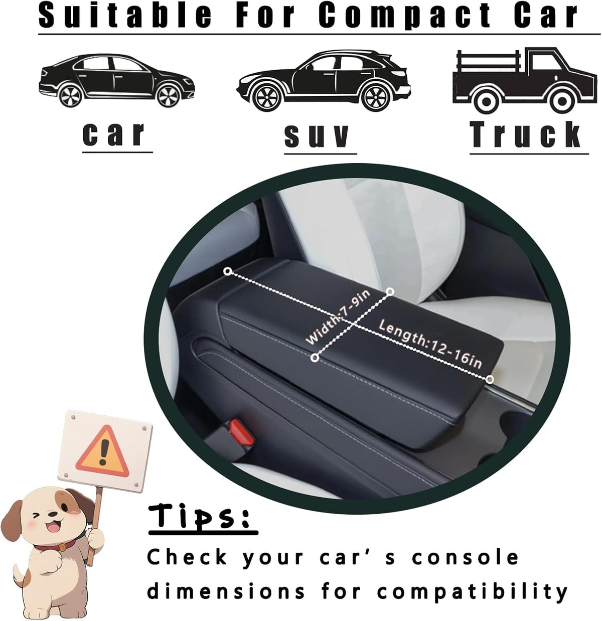center console dog car seat for small dogs, side view