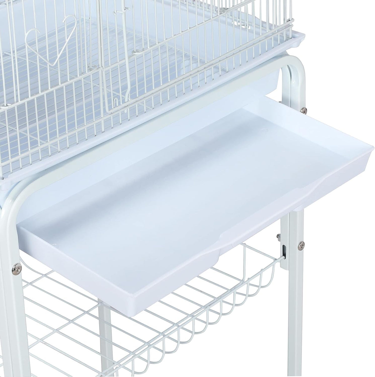 topeakmart open play top large parakeet bird cage showing dimensions