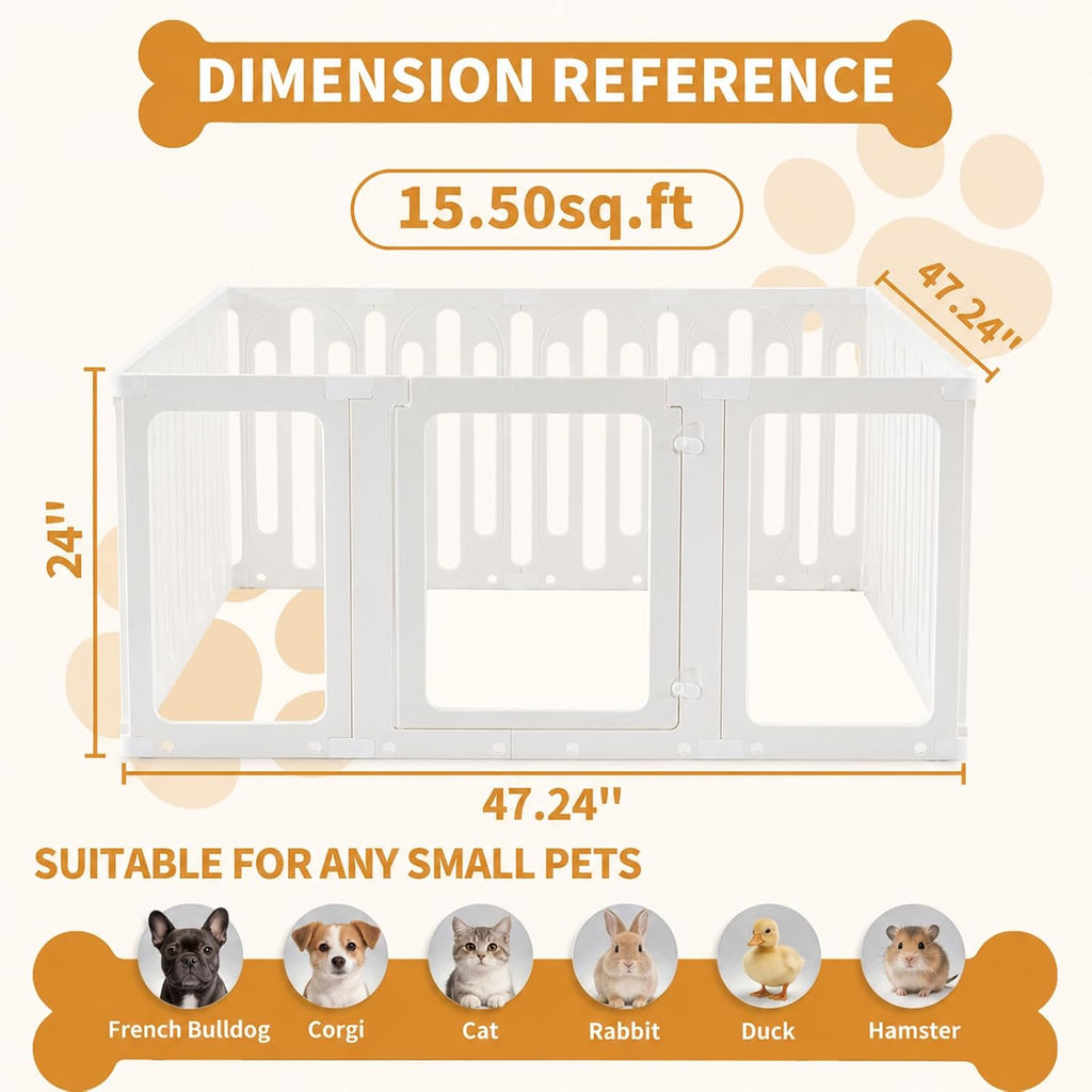acrylic dog playpen indoor, puppy pens for small, side view
