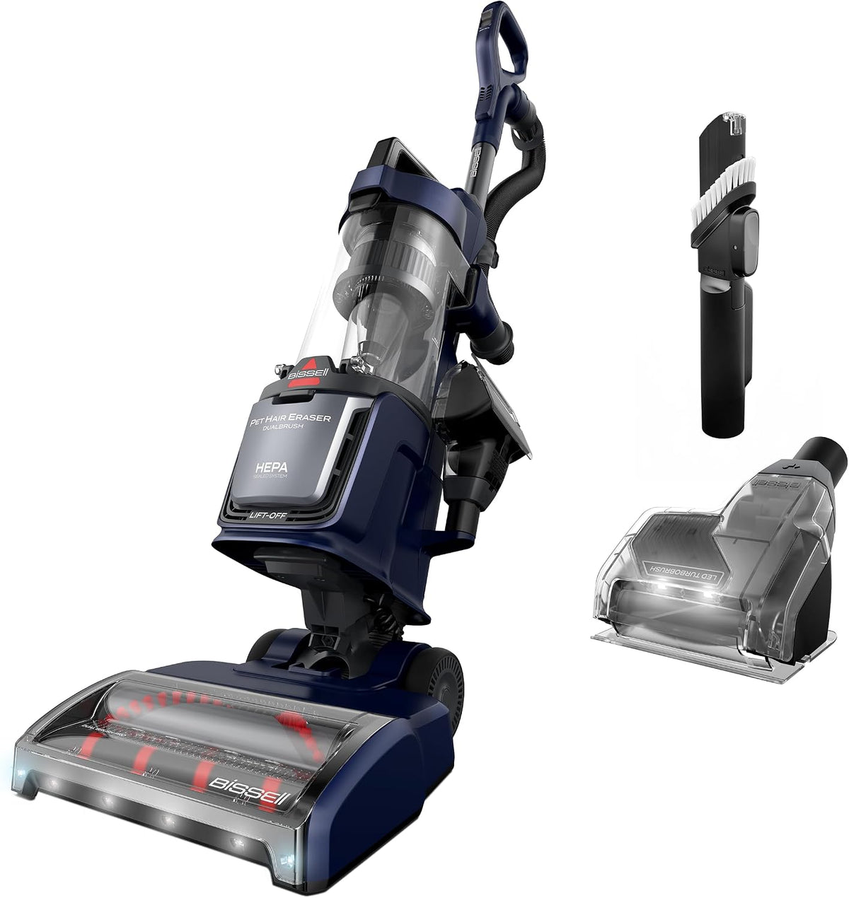 bissell pet hair eraser dualbrush upright vacuum with, main product view