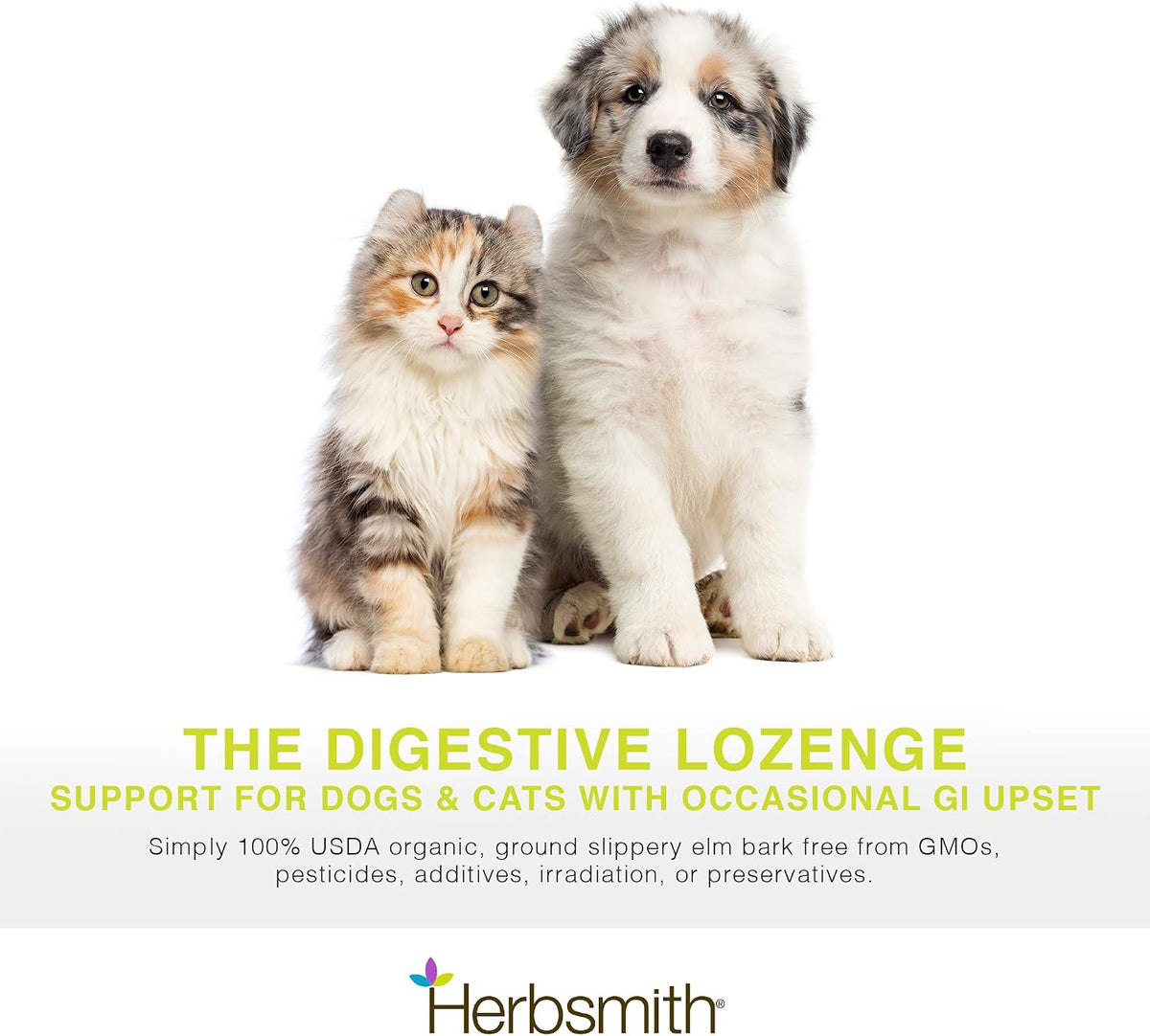 herbsmith organic slippery elm - digestive aid for shown in use