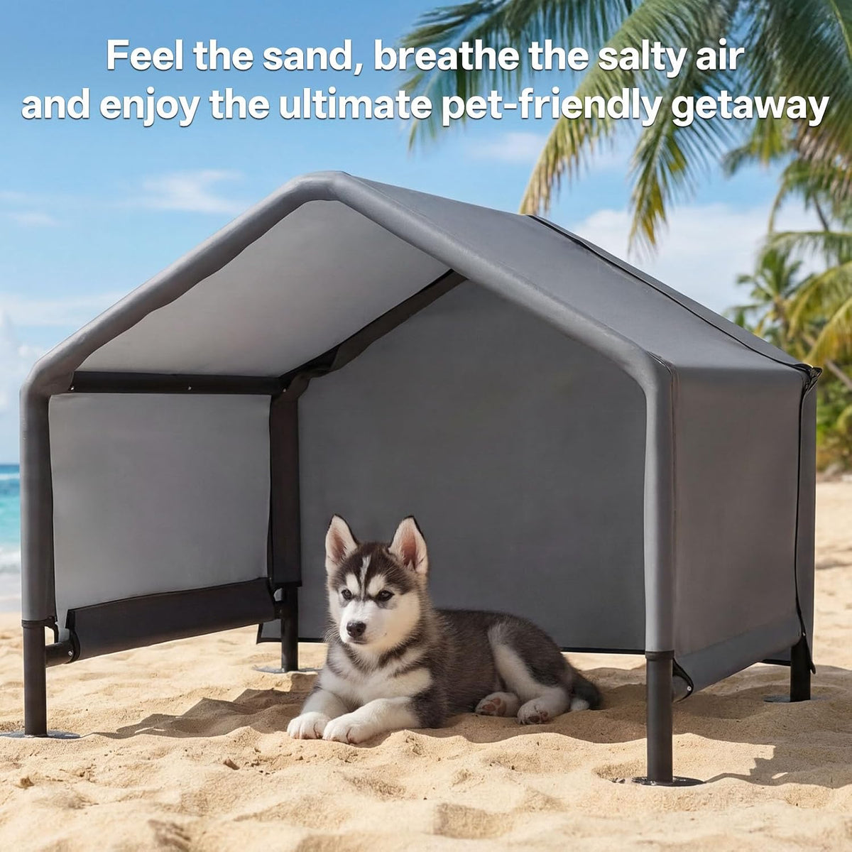 mewang small dog tent outdoor, pet shade shelter on a desk or shelf