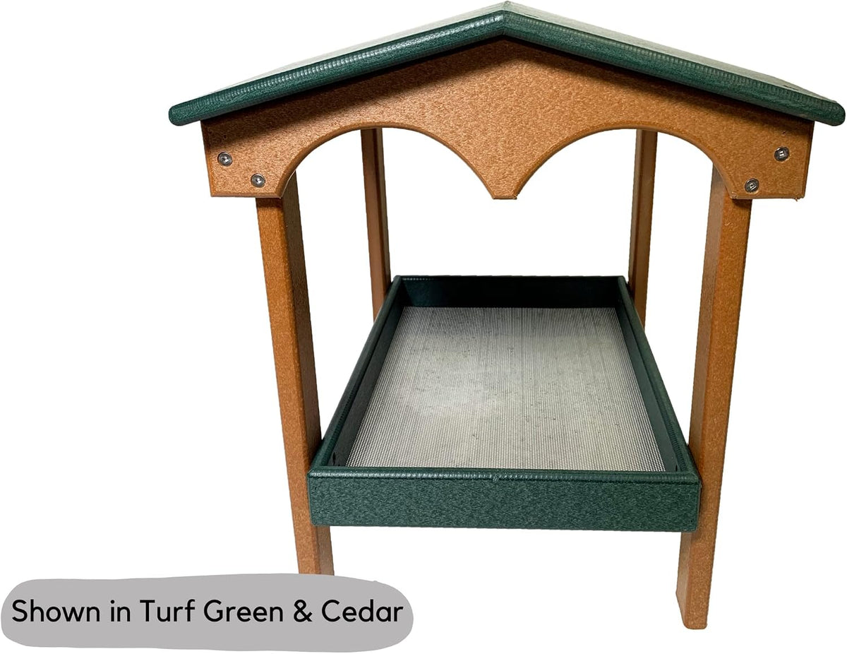 dutchcrafters recycled plastic poly large covered ground fly, side view