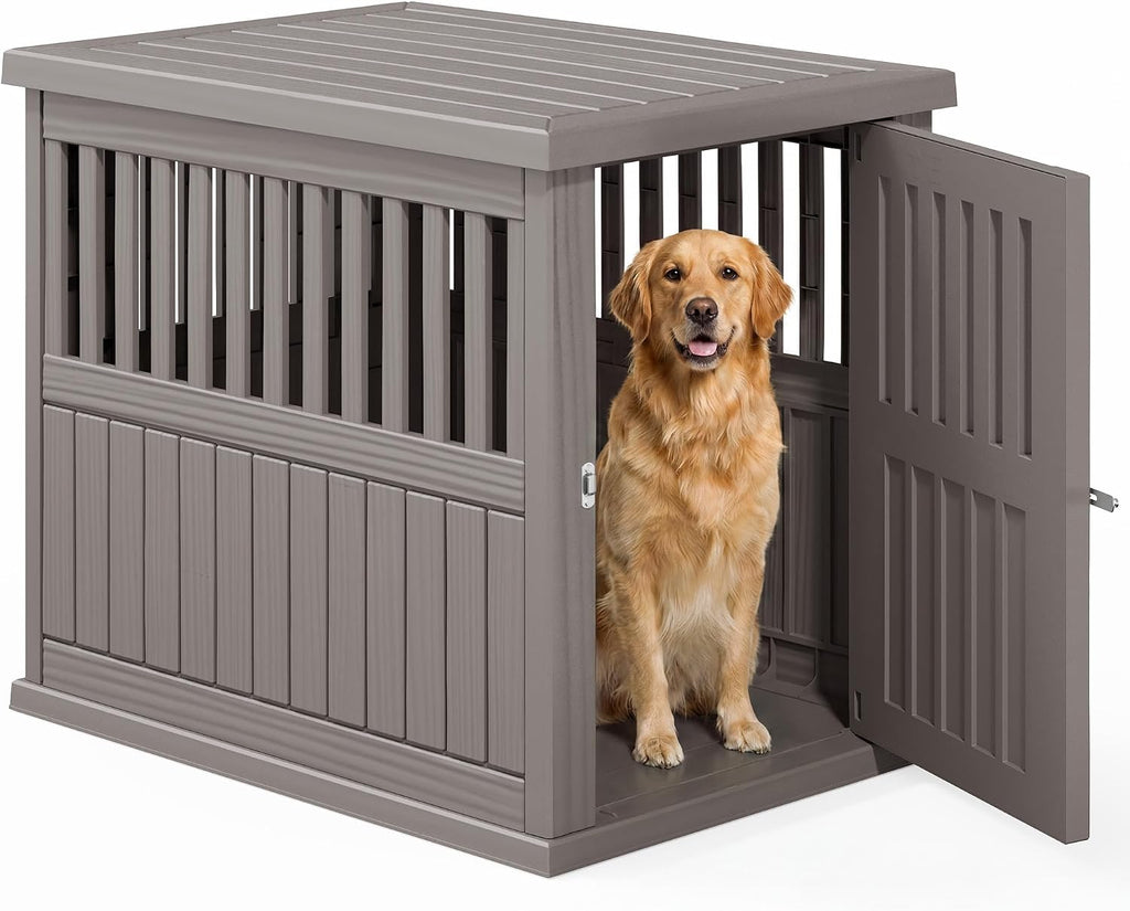fancyango heavy duty dog crate furniture lockable indoor, main product view