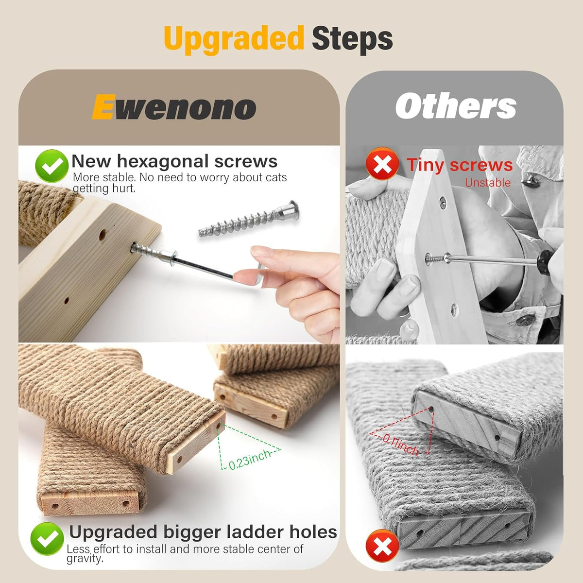 4 steps cat wall shelves and stairs with, side view