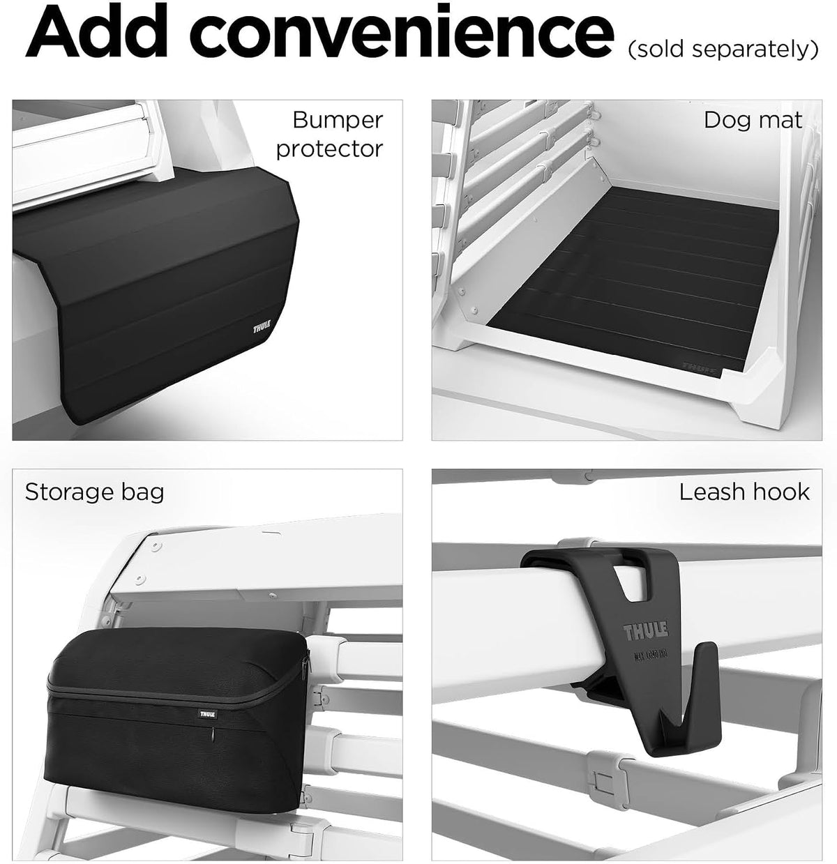 thule allax dog crate l on a desk or shelf
