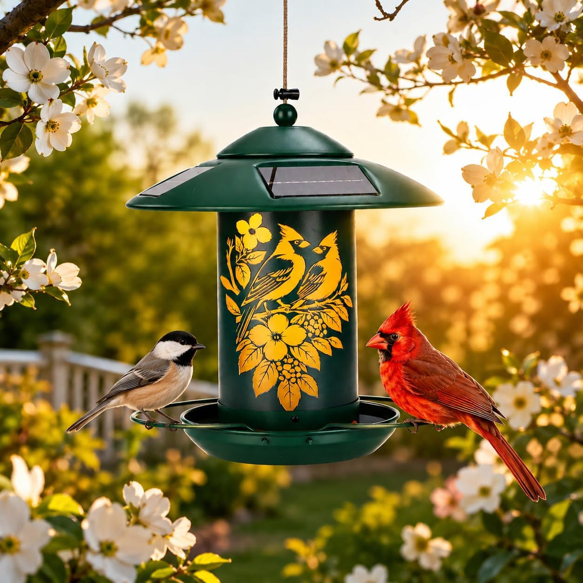 avinel solar lantern bird feeder – solar-powered outdoor, main product view
