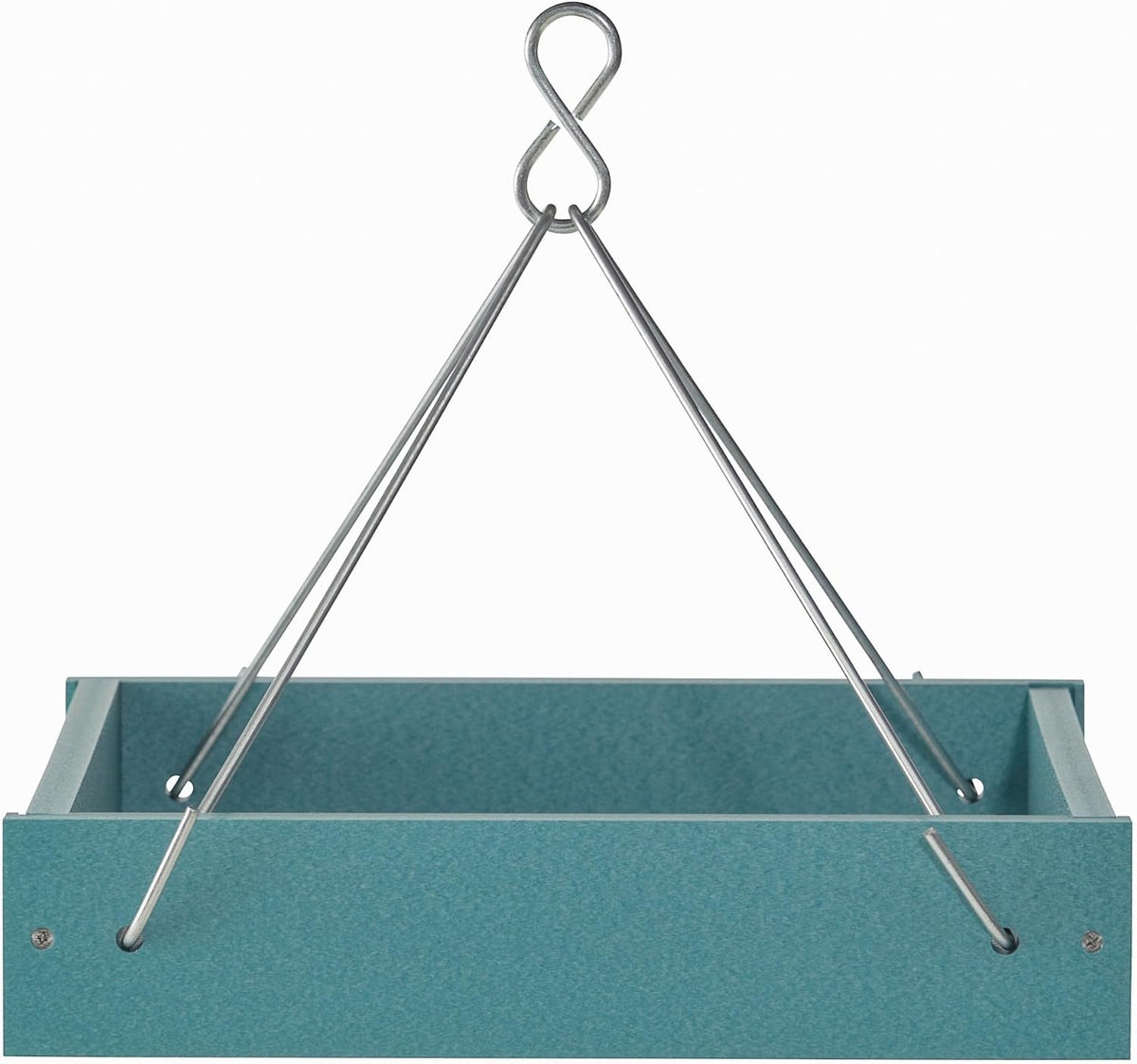 birds choice small hanging platform bird feeder |, side view
