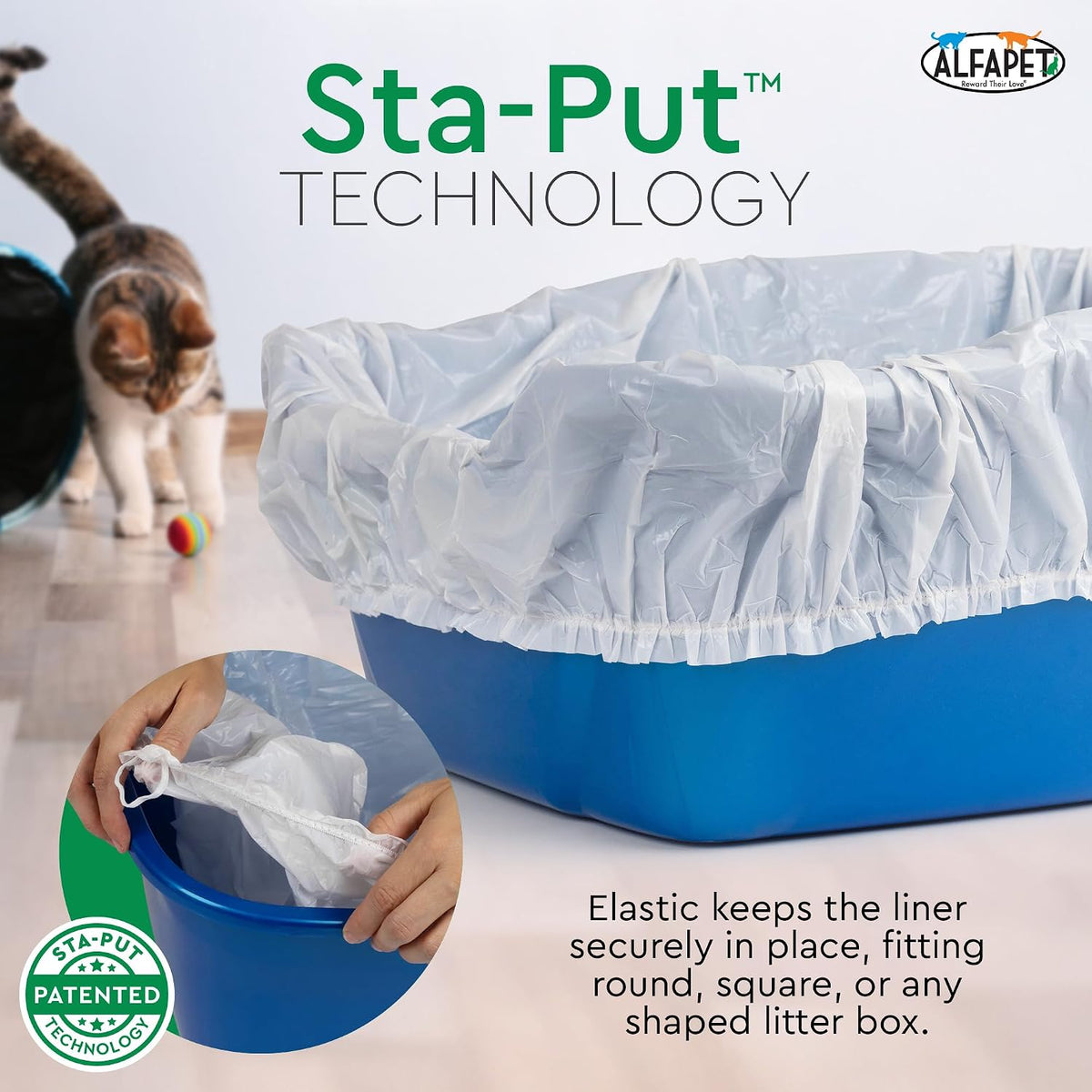 litter box liners heavy duty,alfapet elastic 52 pack-for showing dimensions