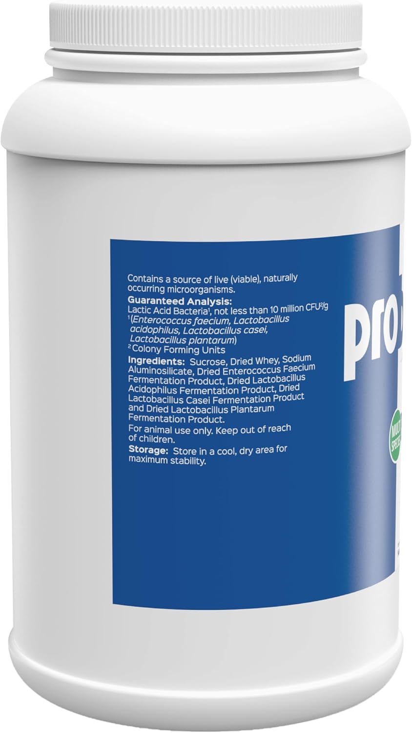 probios digestive support powder for pets, 5 lb showing dimensions