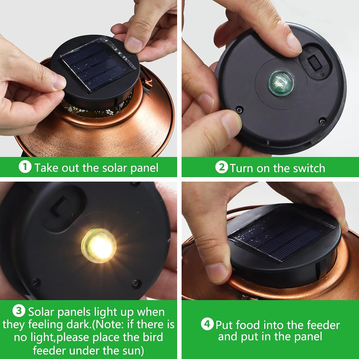 bird feeders for outdoors dragonfly solar lanterns waterproof showing dimensions
