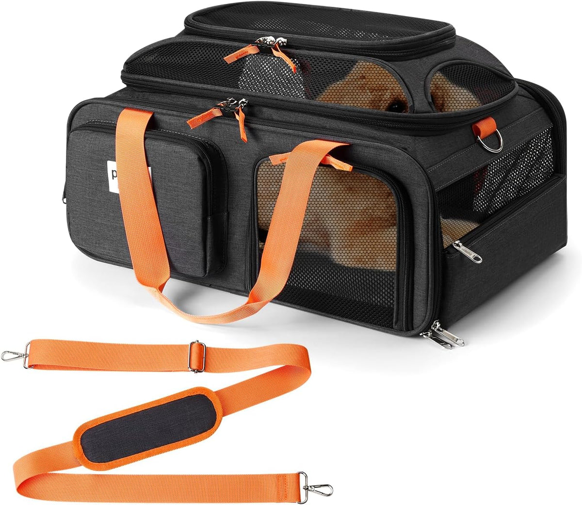 pidipiti 19x13x9 top expandable pet carrier, for small, main product view
