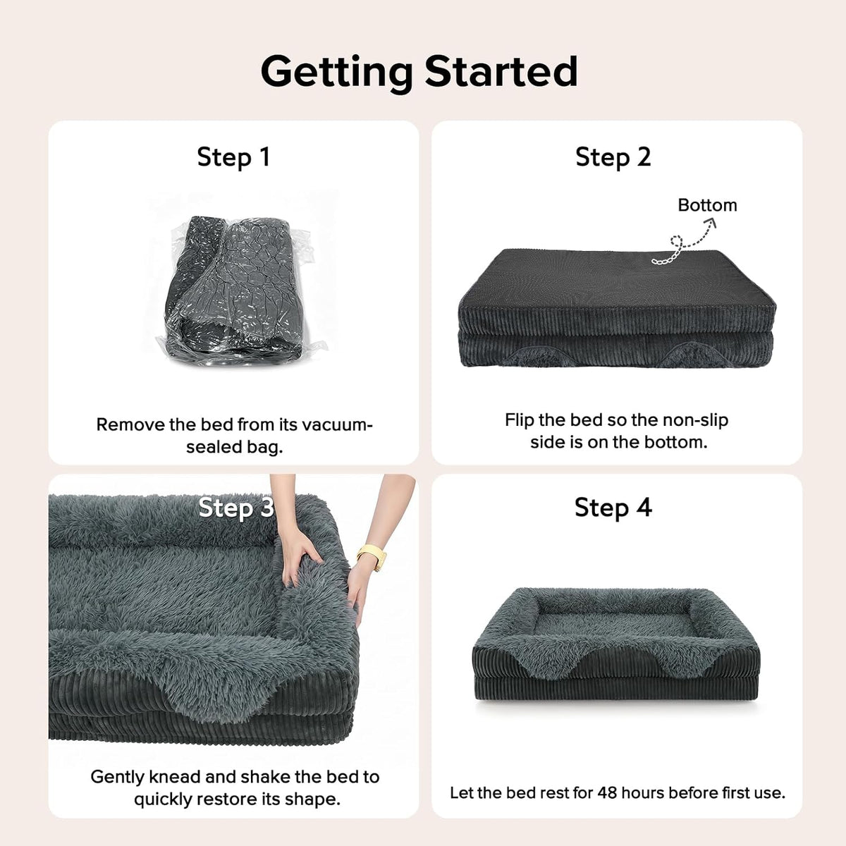 gasur orthopedic dog bed for large sized dog, view 9