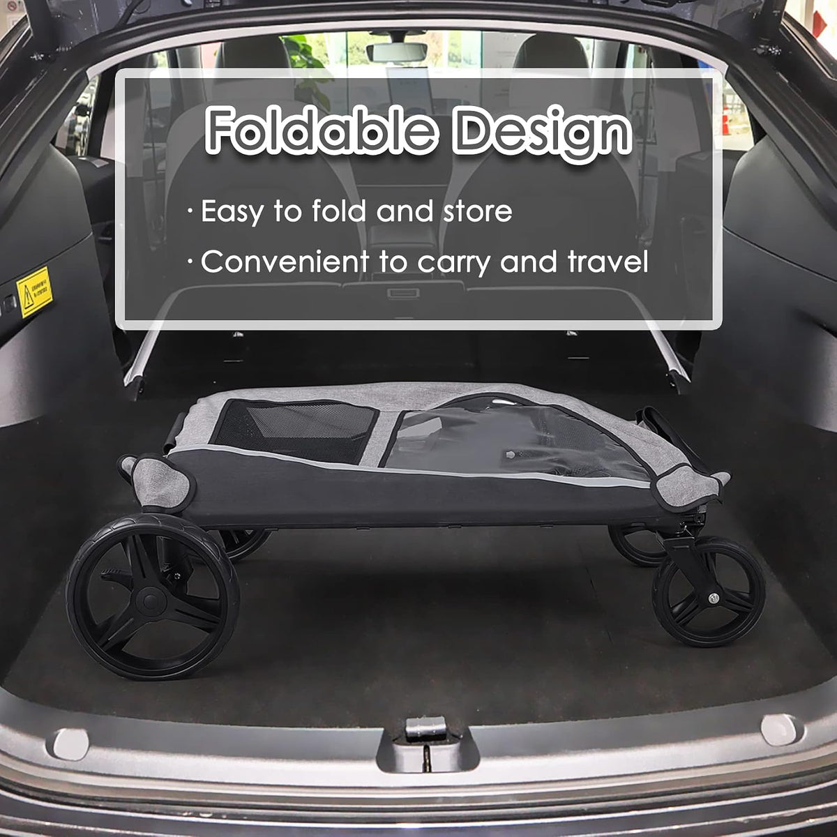 saudism dog stroller for large & medium dogs, close-up detail