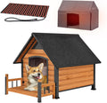 dog house with insulated liner, waterproof dog kennel, main product view