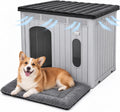 yitahome 32" dog house w/lift-up roof, in/outdoor ventilated, main product view