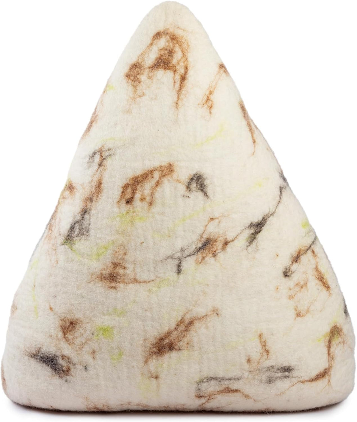 luxurious merino wool cat cave - foldable hideaway, close-up detail