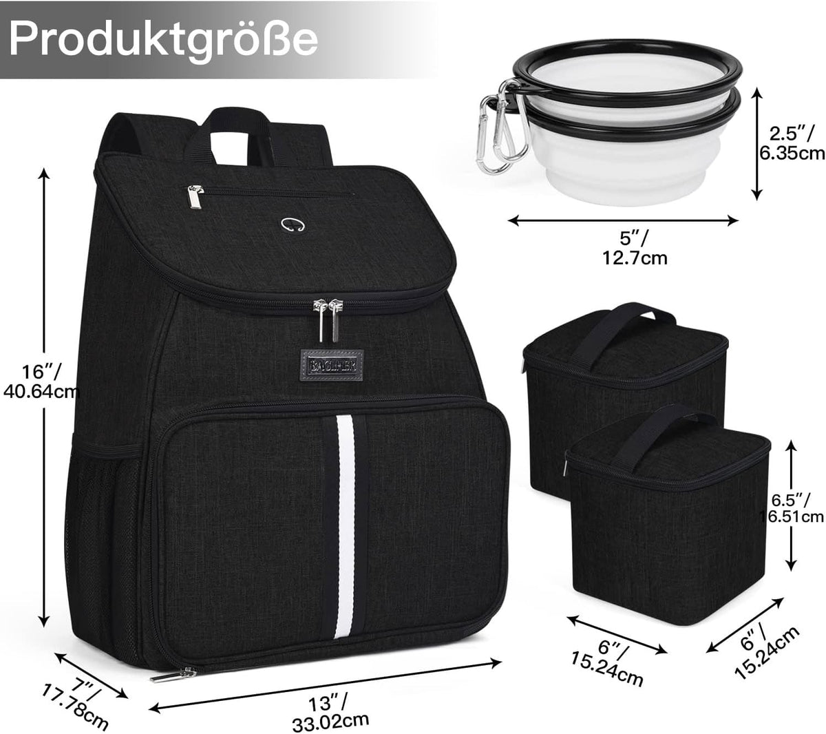 baglher丨dog travel bag, airline approved pet supplies backpack, close-up detail