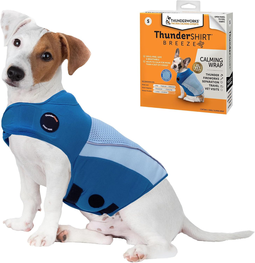 thundershirt breeze for dogs calming anxiety vest, small, main product view