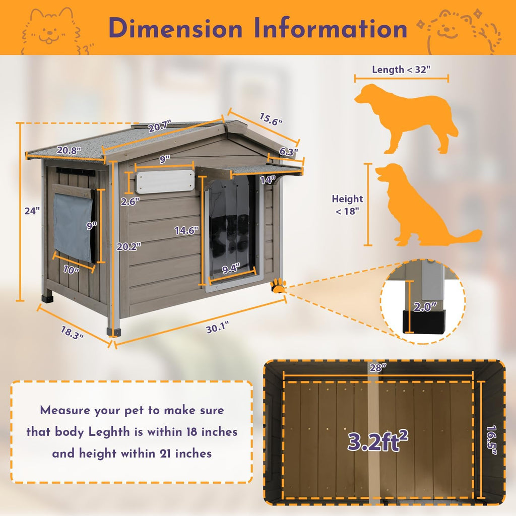 gowoodhut outdoor dog house wooden dog kennel for shown in use