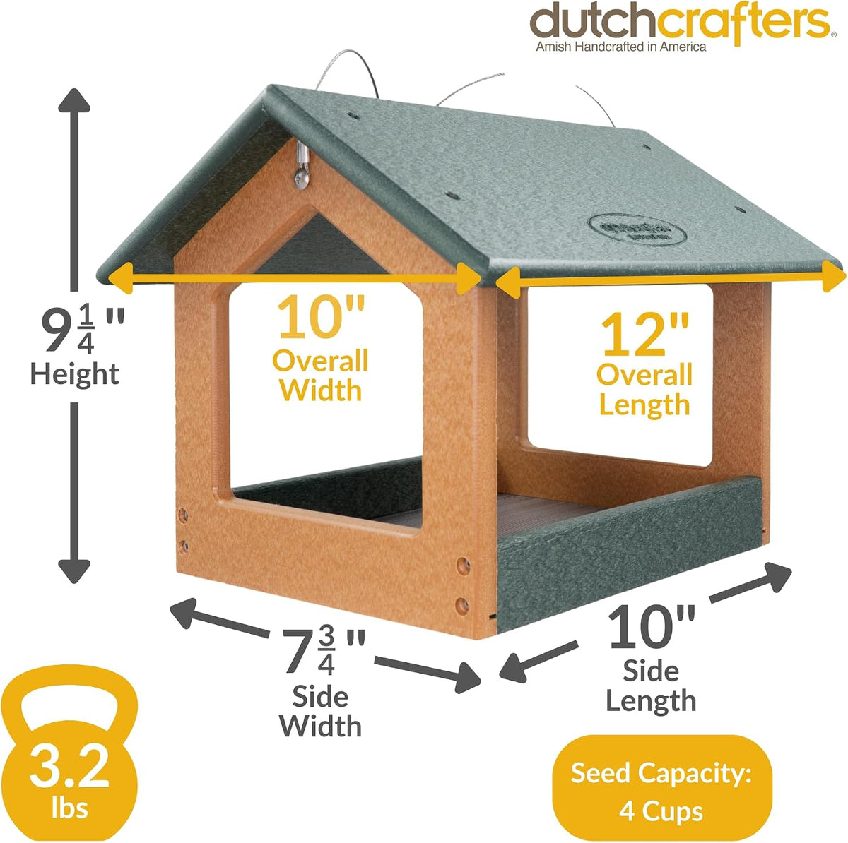 dutchcrafters amish usa made recycled plastic large hanging shown in use