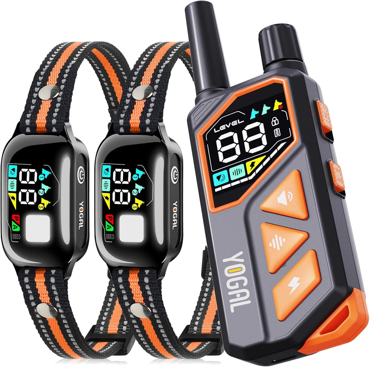 2-in-1 dog shock collar with remote & bark, main product view