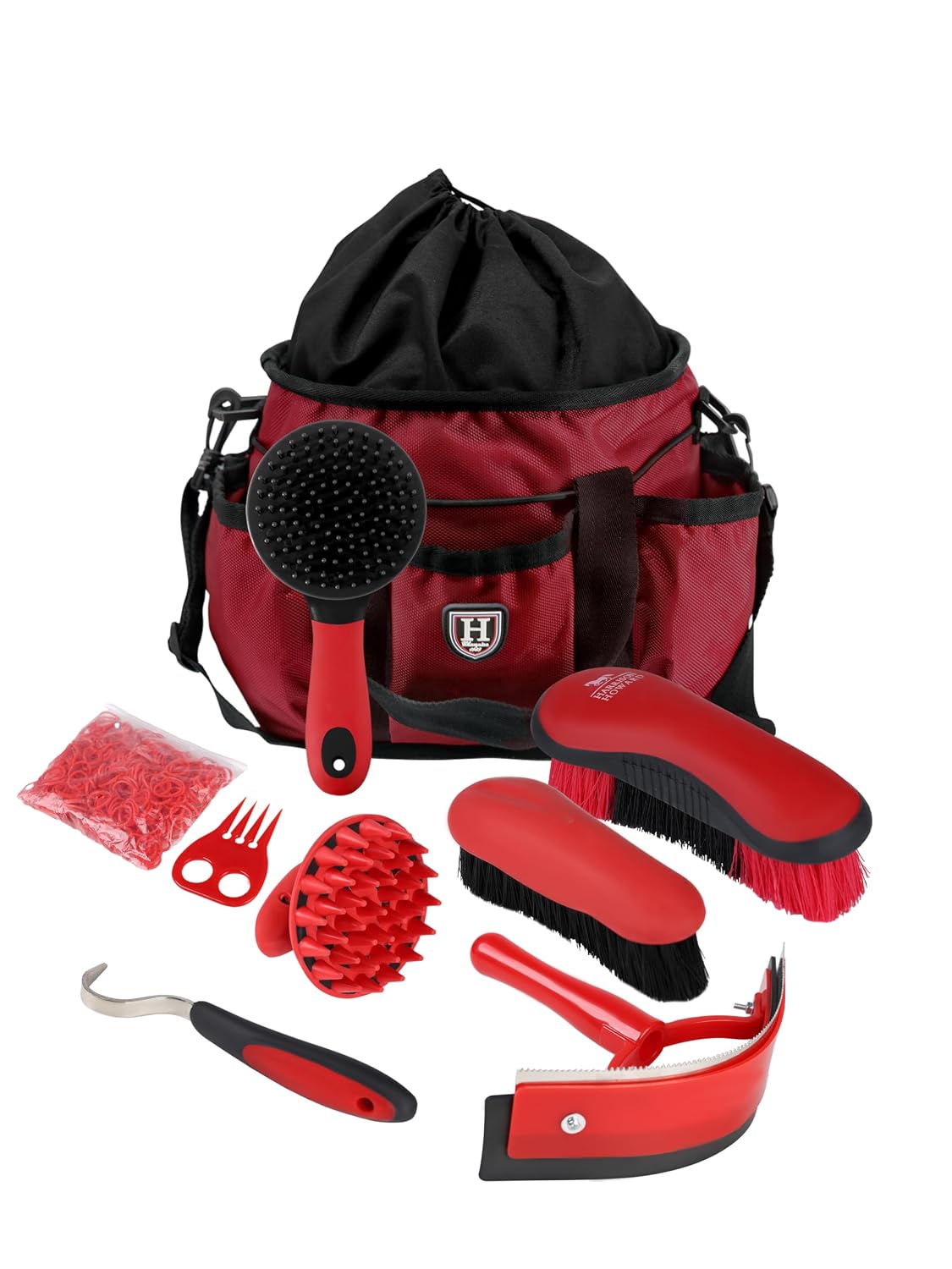 harrison howard horse grooming brushes kit 7 pieces, main product view