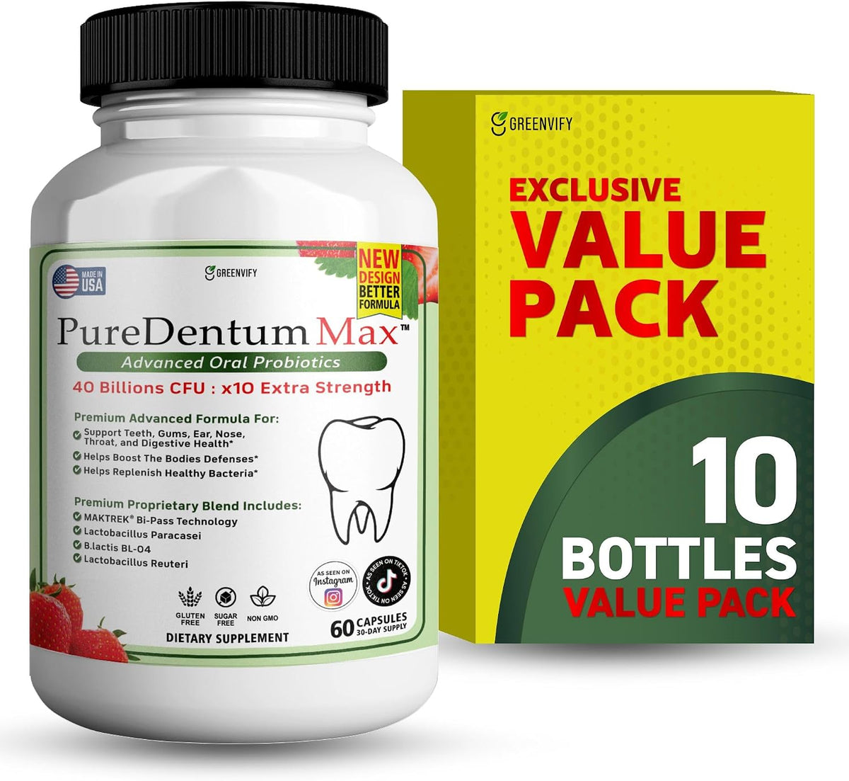 puredentum for gums and teeth health & fresh, main product view