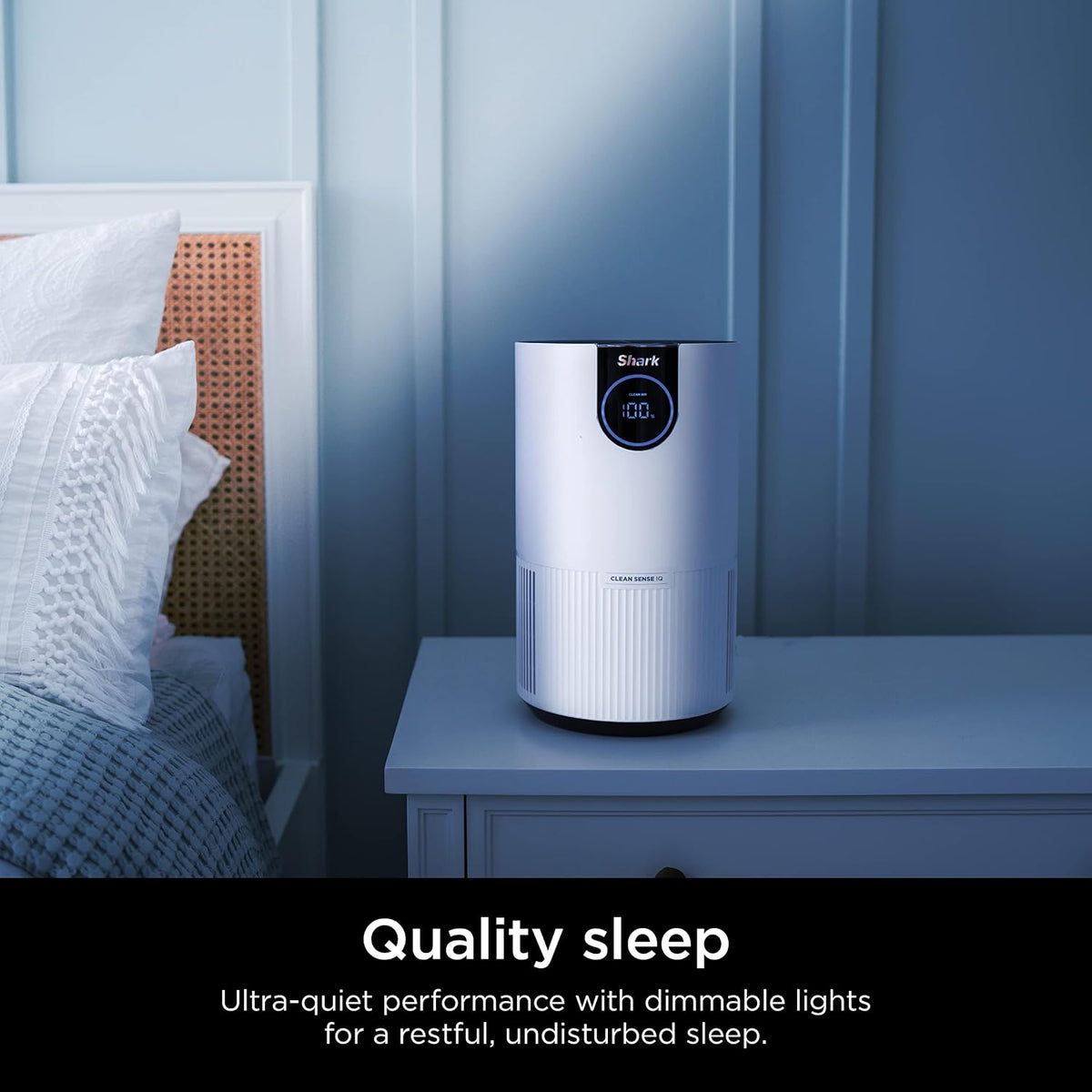 shark air purifiers for home pets, 2 pack showing dimensions