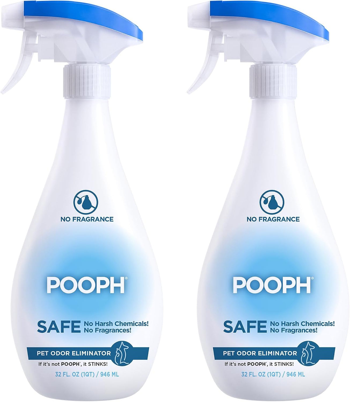 pooph pet odor eliminator spray, 32 oz, main product view