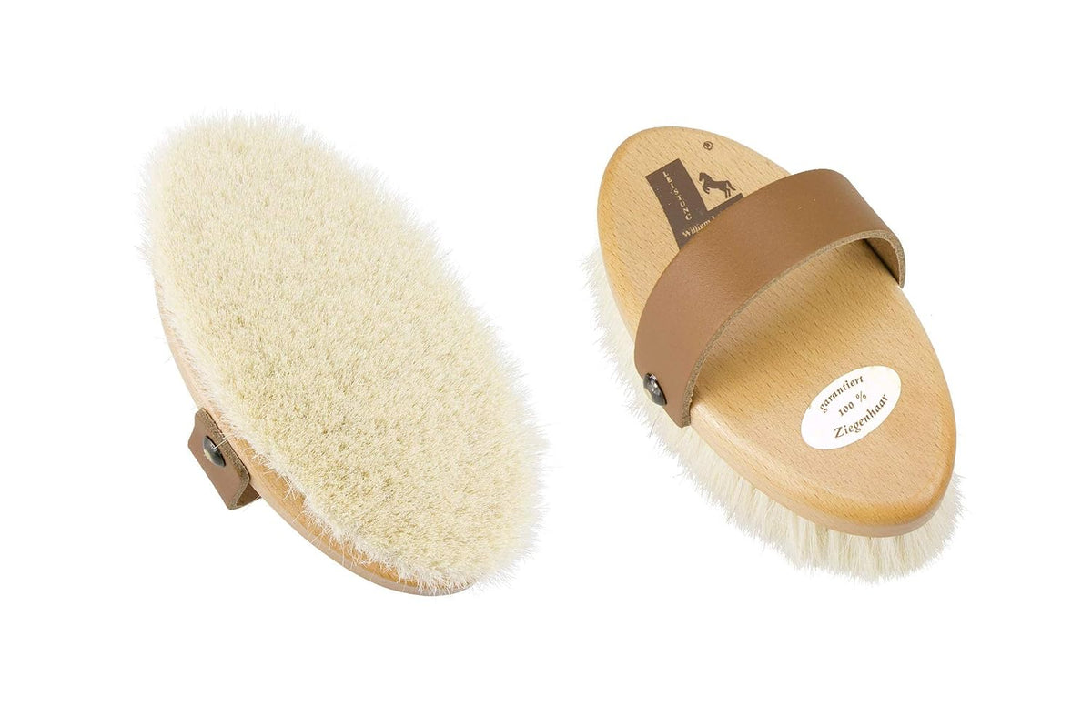 premium quality luxurious goat hair horse grooming brush, main product view