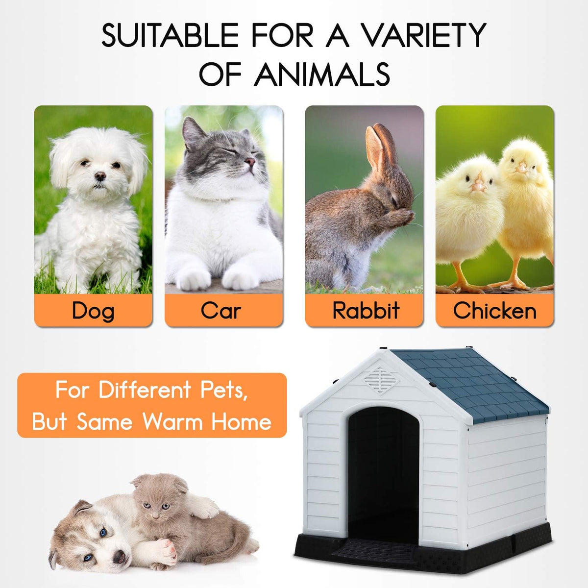 bestpet dog house indoor outdoor insulated kennel durable, close-up detail