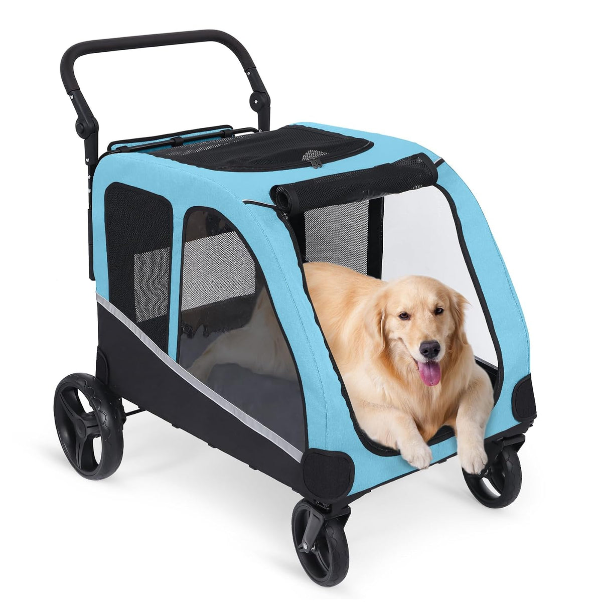 saudism dog stroller for large dogs, extra large on a desk or shelf