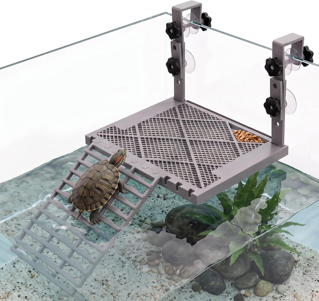 upgraded adjustable hanging turtle basking platform, abs material, main product view