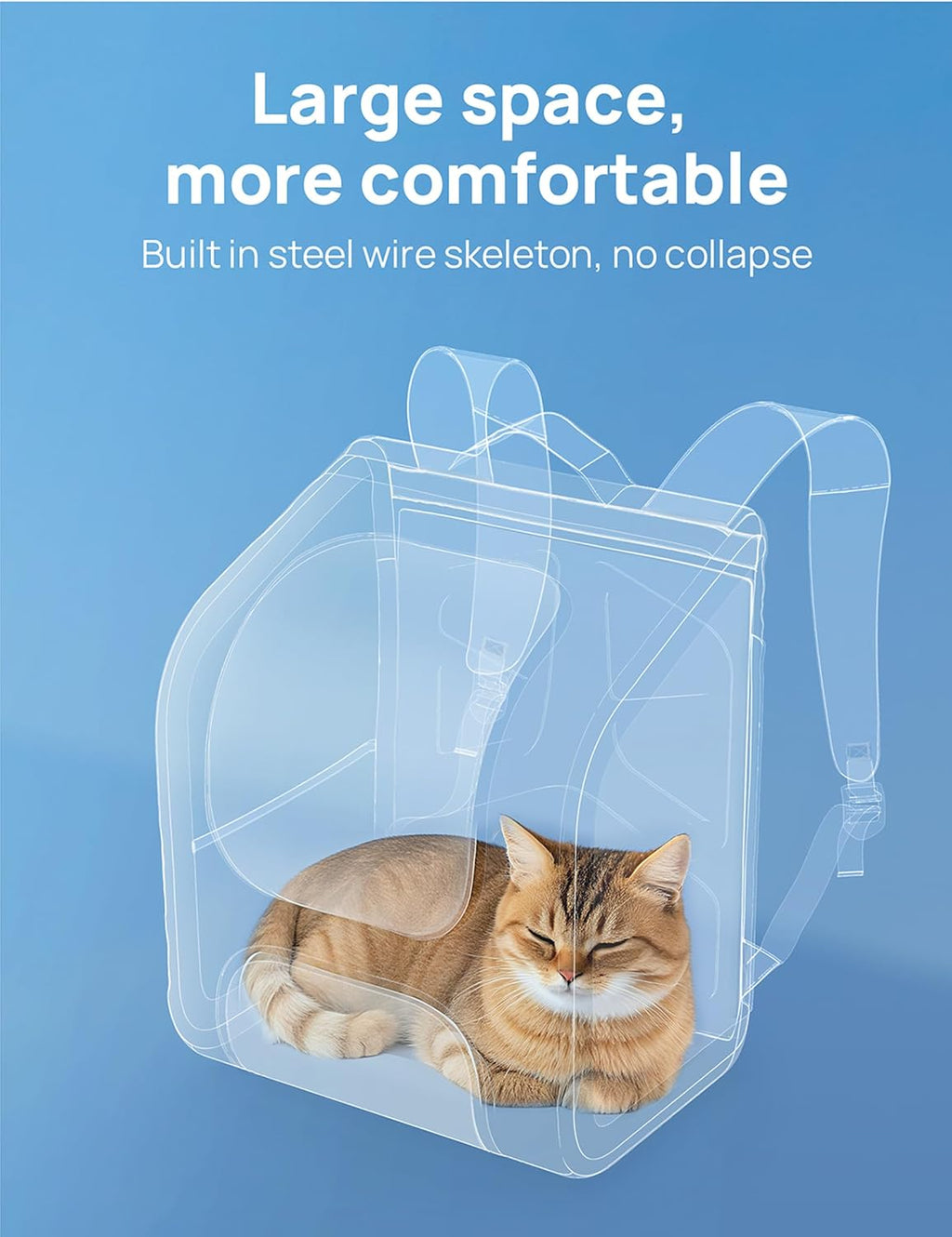 pecute cat backpack carrier,large space cat bubble backpack,ergonomic,green shown in use