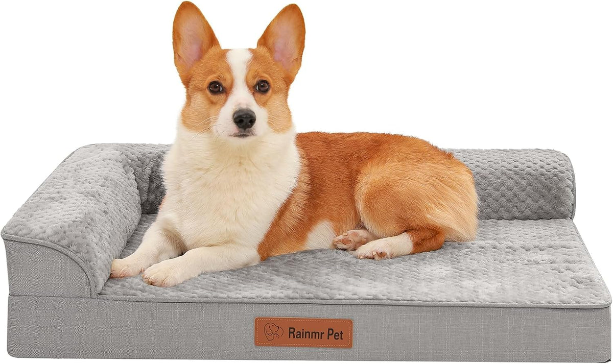 rainmr memory foam orthopedic dog bed, washable dog, main product view