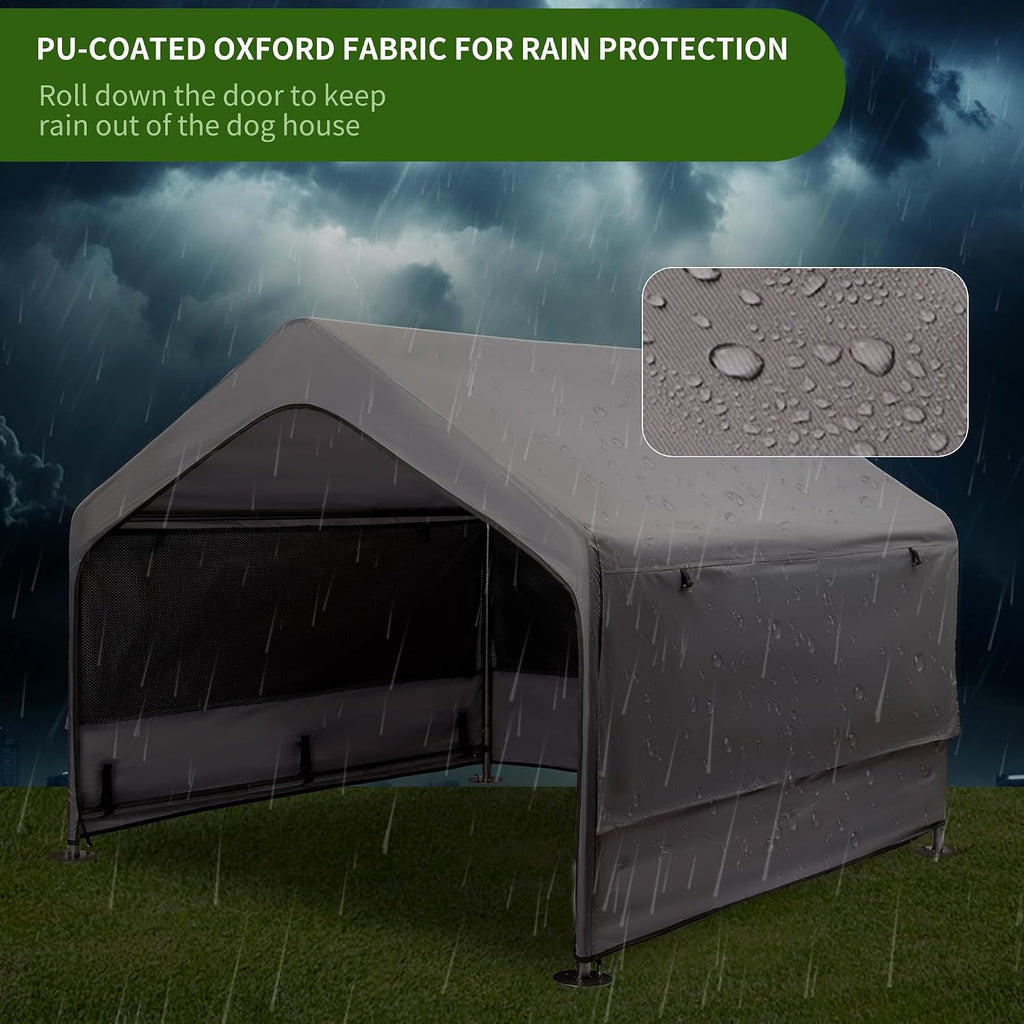 summertrail extra large dog house outside, dog shade, package contents