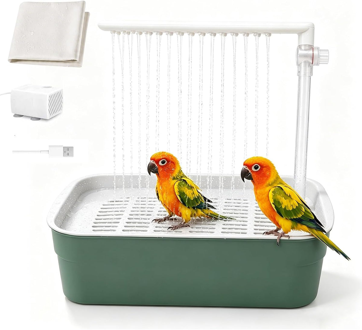 parrot bathtub indoor automatic bath shower,bird bath with, main product view