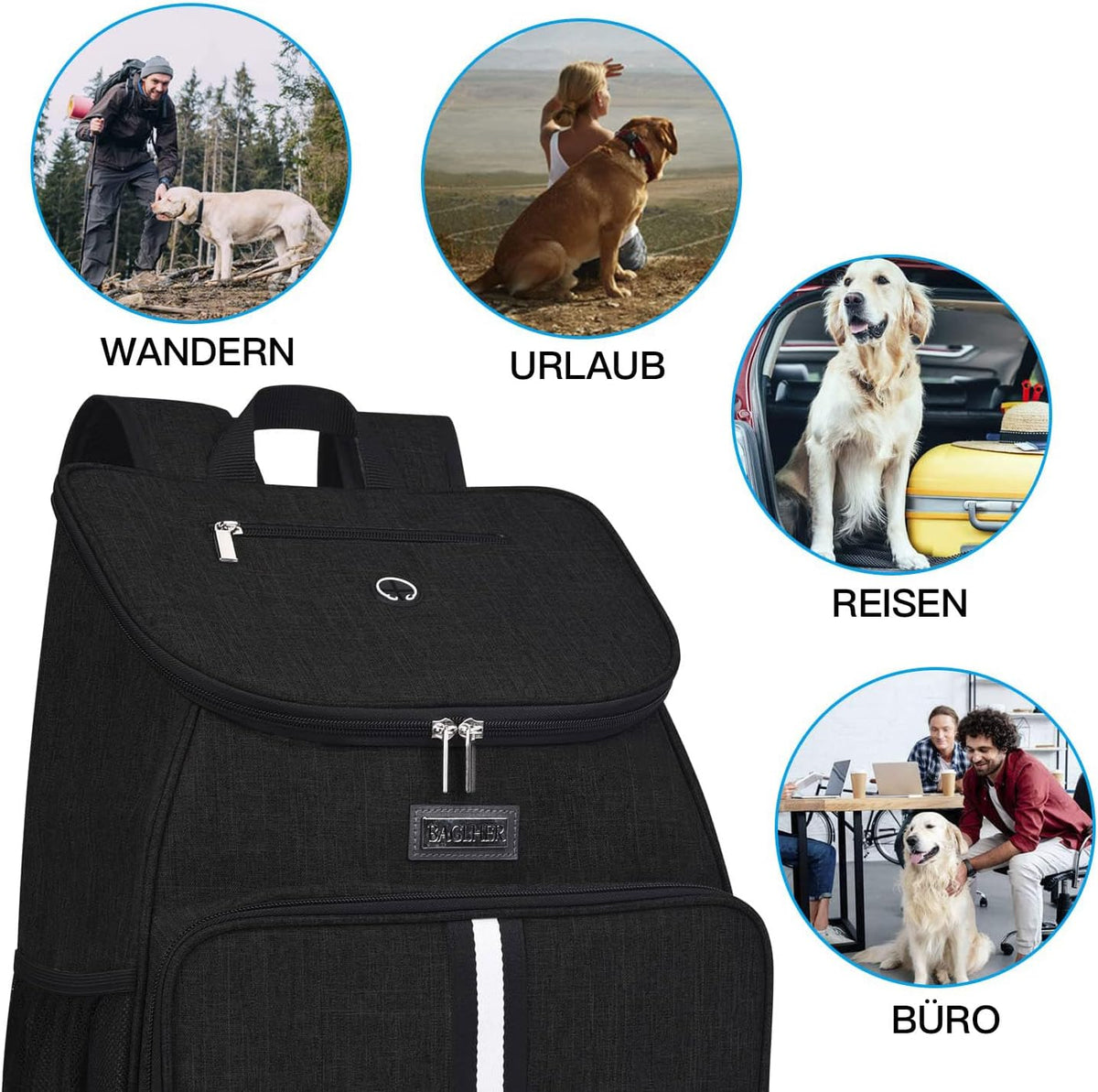 baglher丨dog travel bag, airline approved pet supplies backpack, package contents