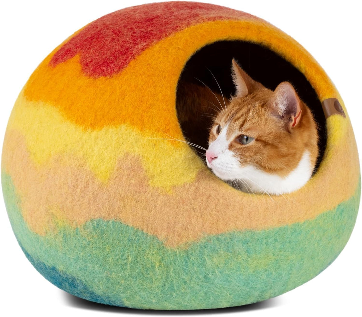 meowfia cat cave - merino wool bed for, main product view