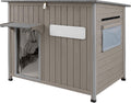 petscosset 43.3" l large outdoor dog house weatherproof, main product view
