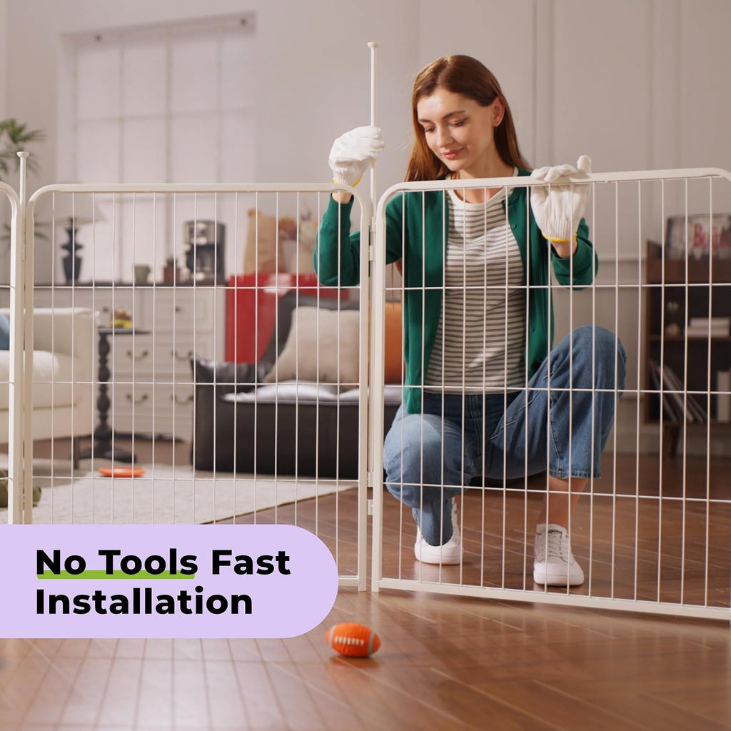 sunsgrove dog playpen indoor, 40 inch 2 panels, package contents