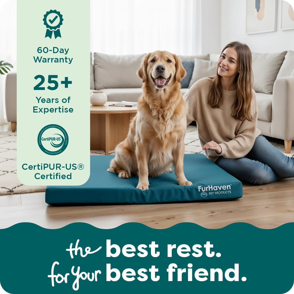 furhaven water-resistant orthopedic dog bed for large dogs, view 9
