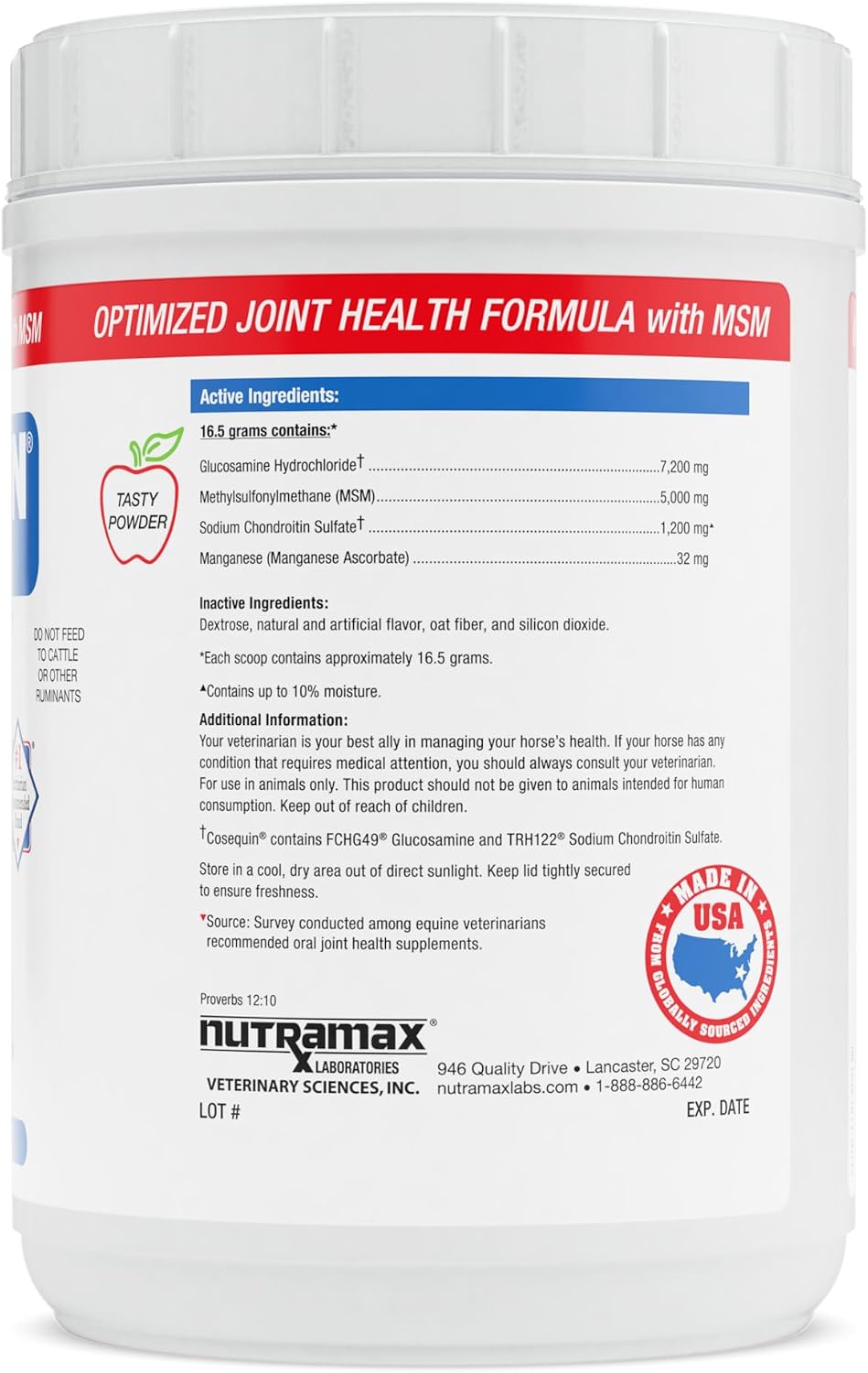 nutramax cosequin optimized with msm joint health supplement shown in use