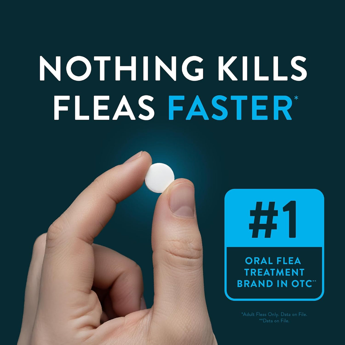 capstar oral flea tablets dogs 2-25 lbs, nitenpyram, close-up detail