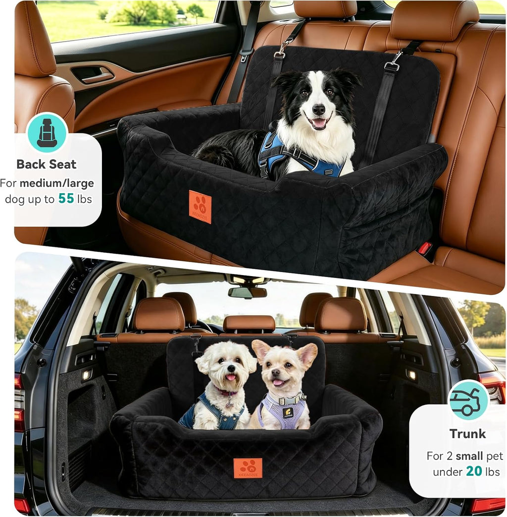 dog car seat for large/medium dogs uuder 55, close-up detail