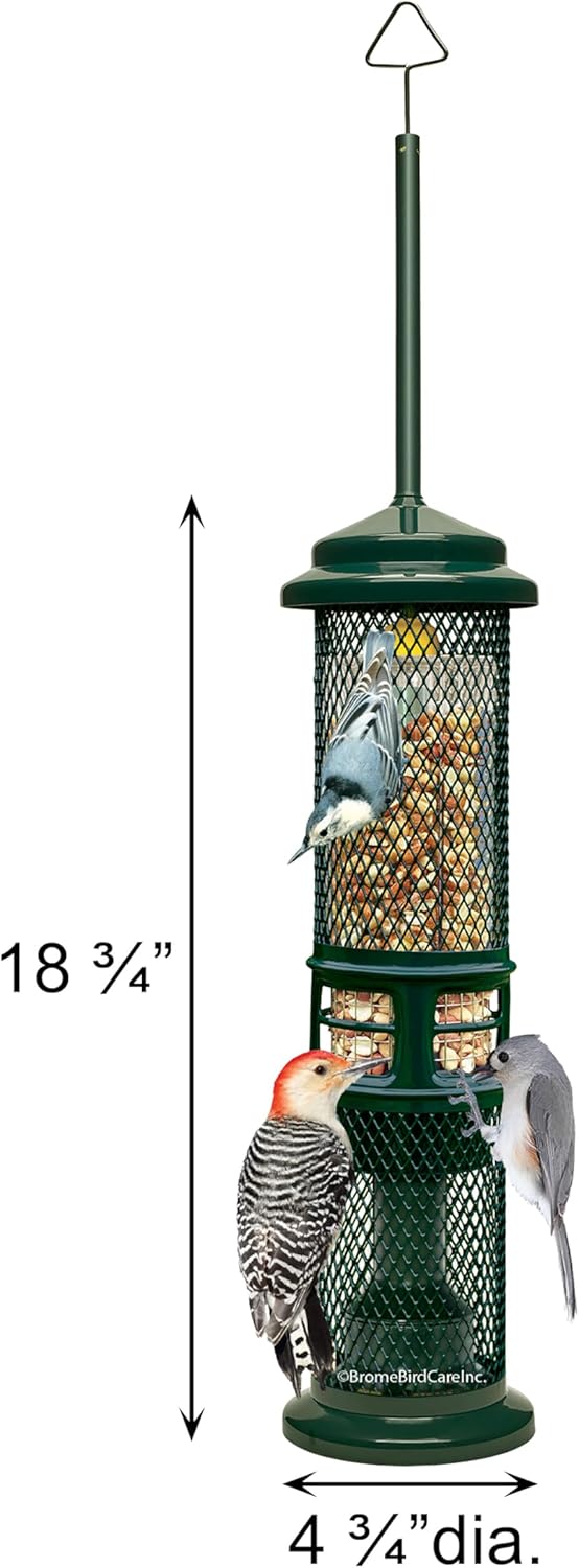 squirrel buster nut truly squirrel-proof bird feeder, close-up detail